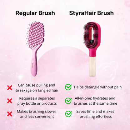 StyraHair™ - Water Spray Detangling Brush